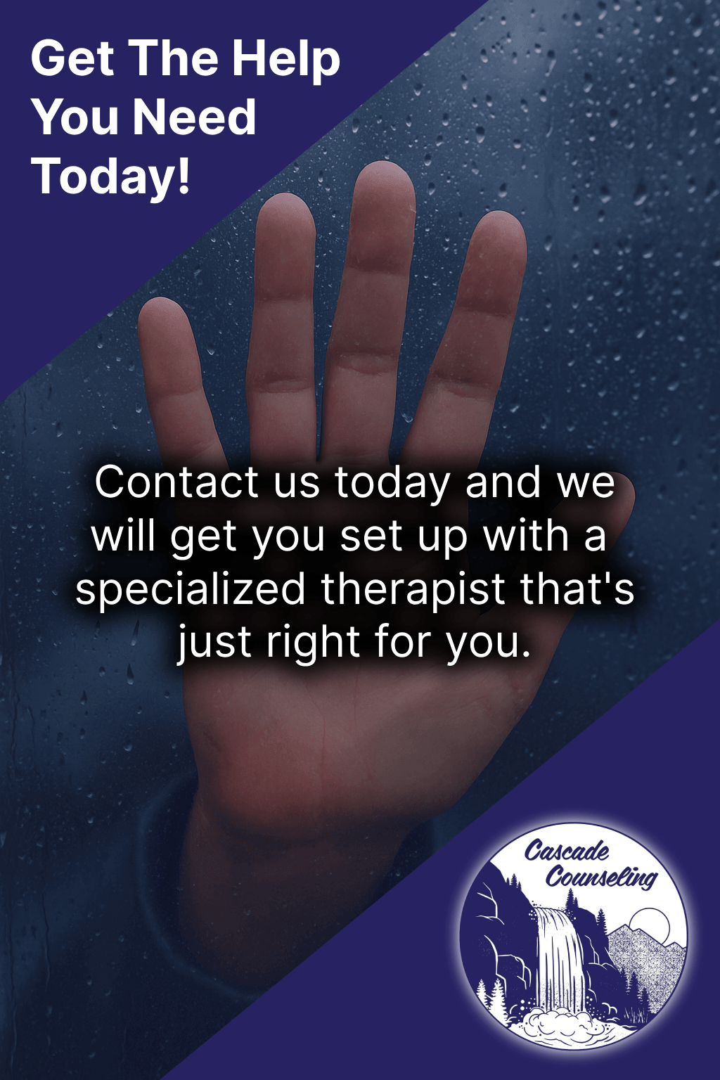 Hand outside in the rain CTA